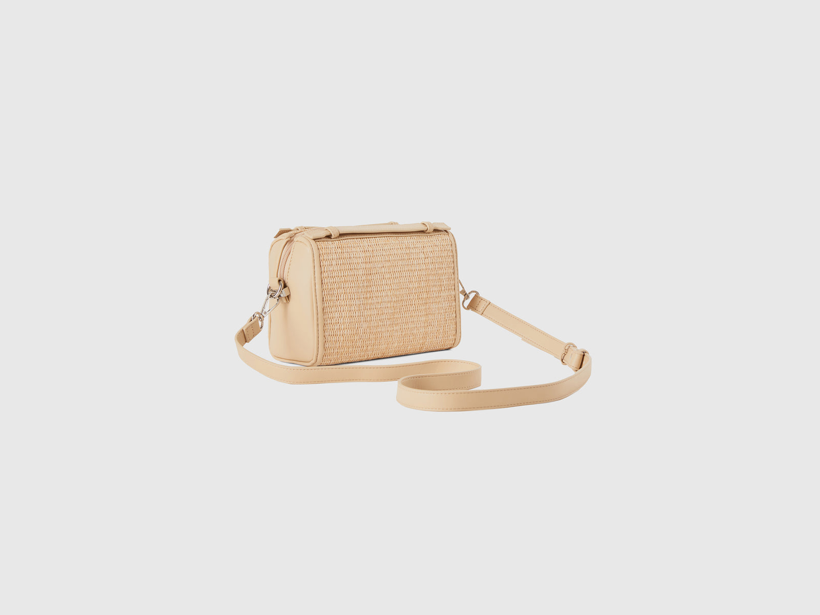 Borsa piccola effetto rafia da donna beige 2 | Benetton Outlet