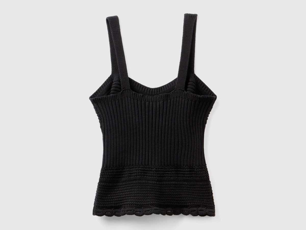 Top in maglia lavorata