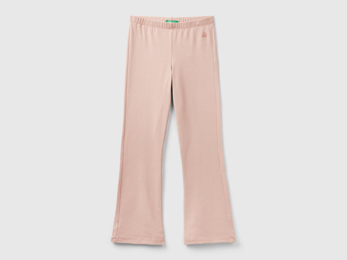 Leggings a zampa in cotone stretch