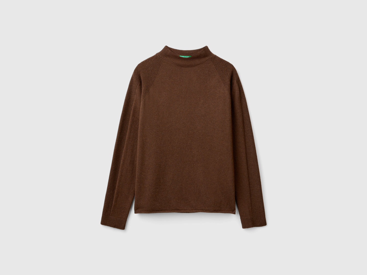 Maglione in misto cashmere da donna marrone scuro | Benetton Outlet