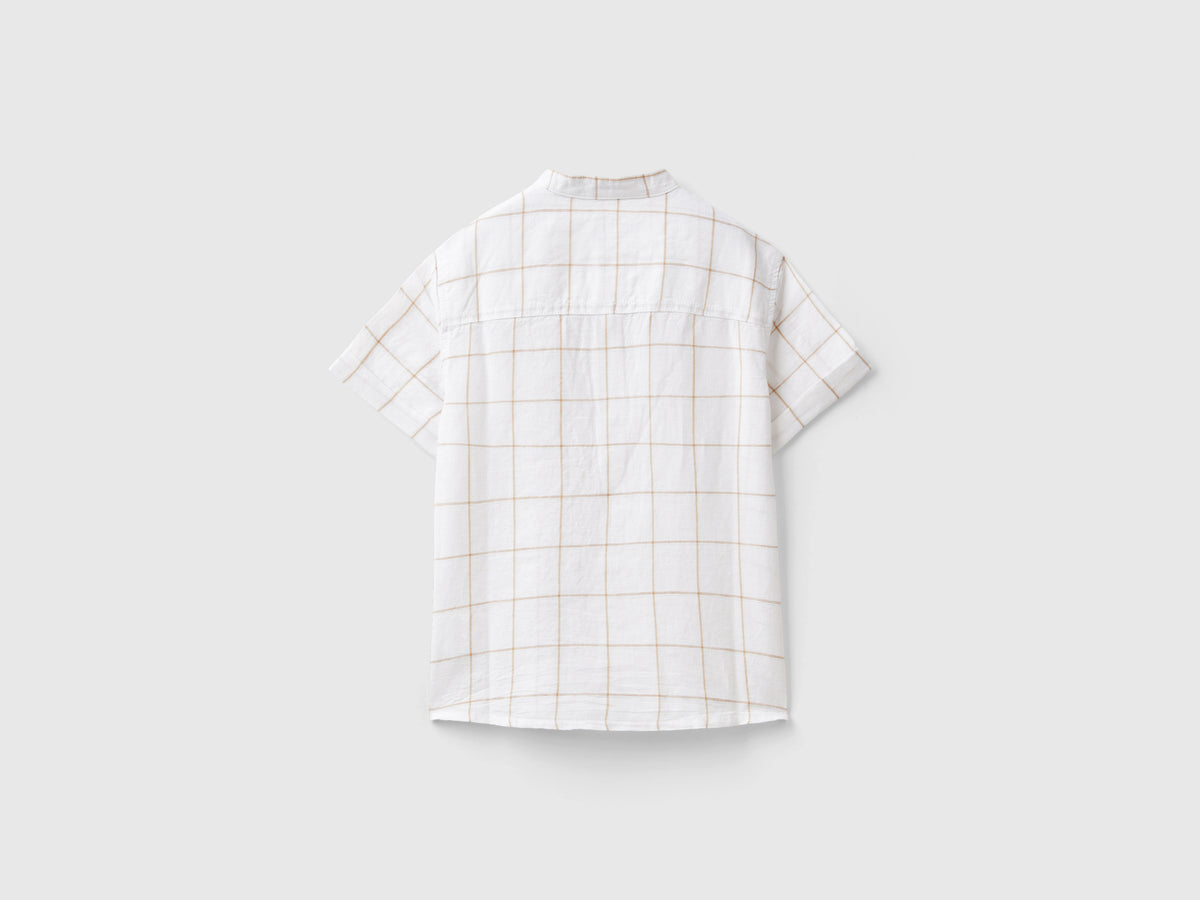 Camicia alla coreana a quadri