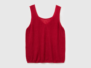 Canotta reversibile in misto alpaca