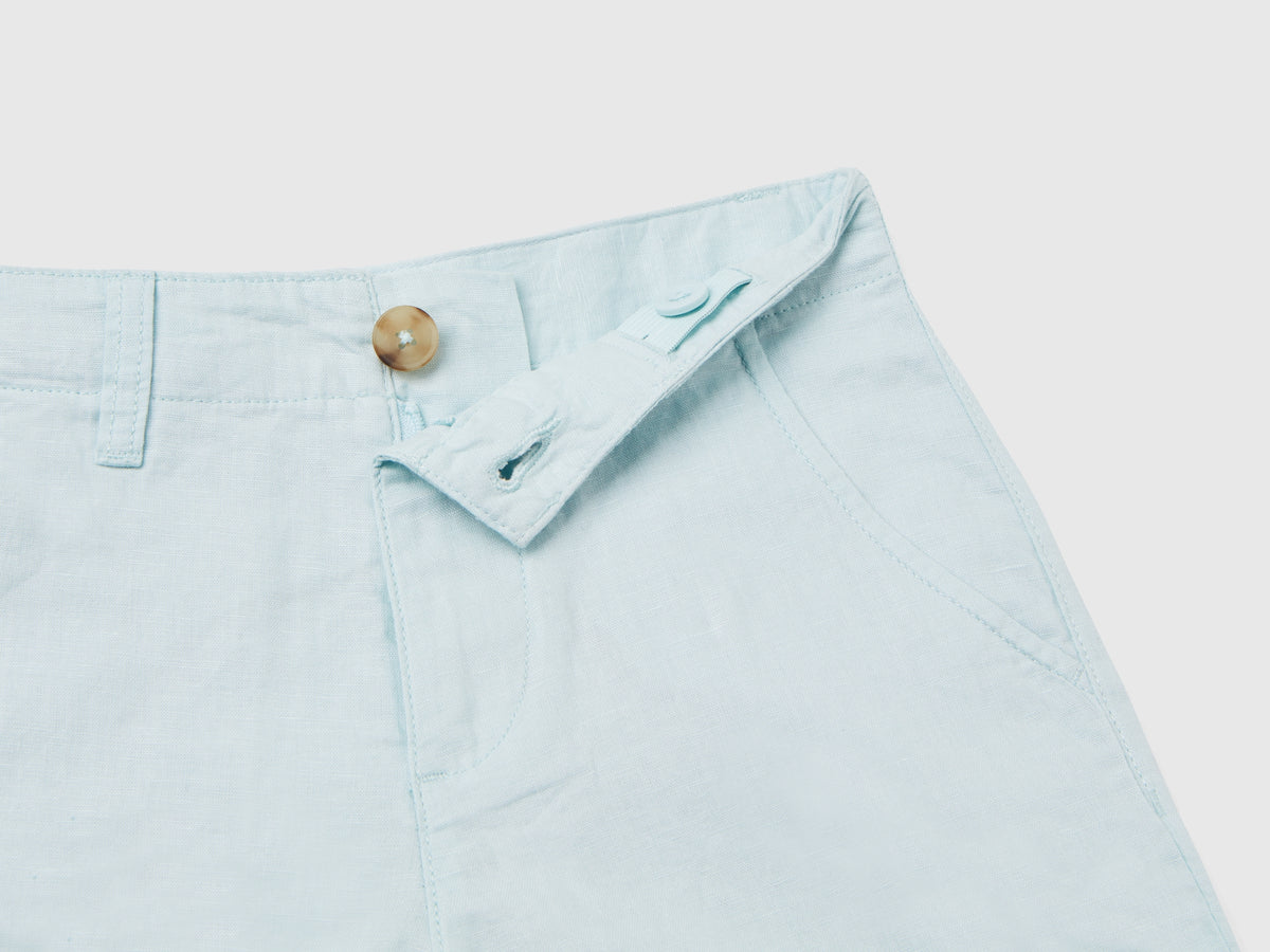 Bermuda chino in misto lino
