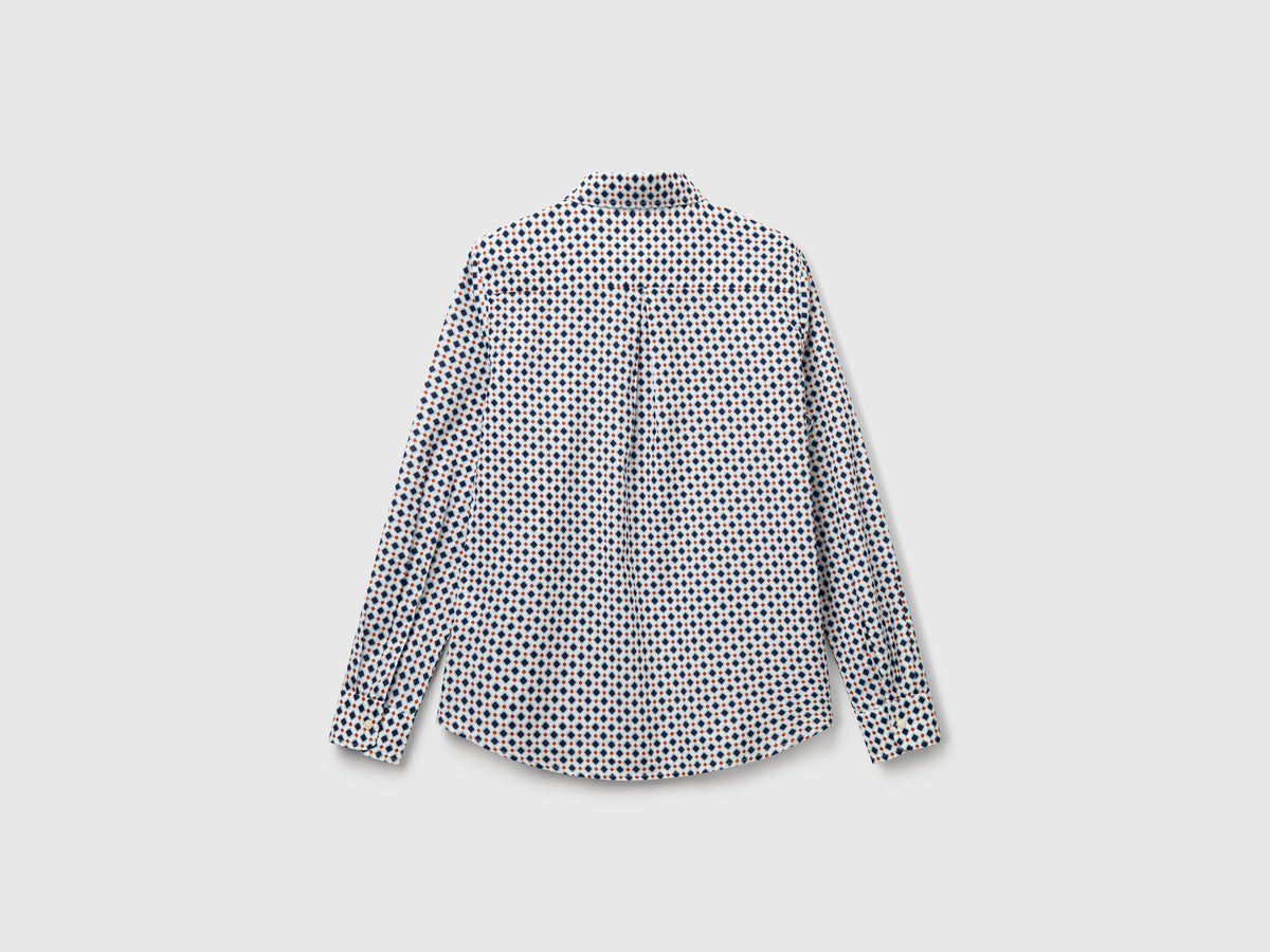 Camicia fantasia in cotone leggero