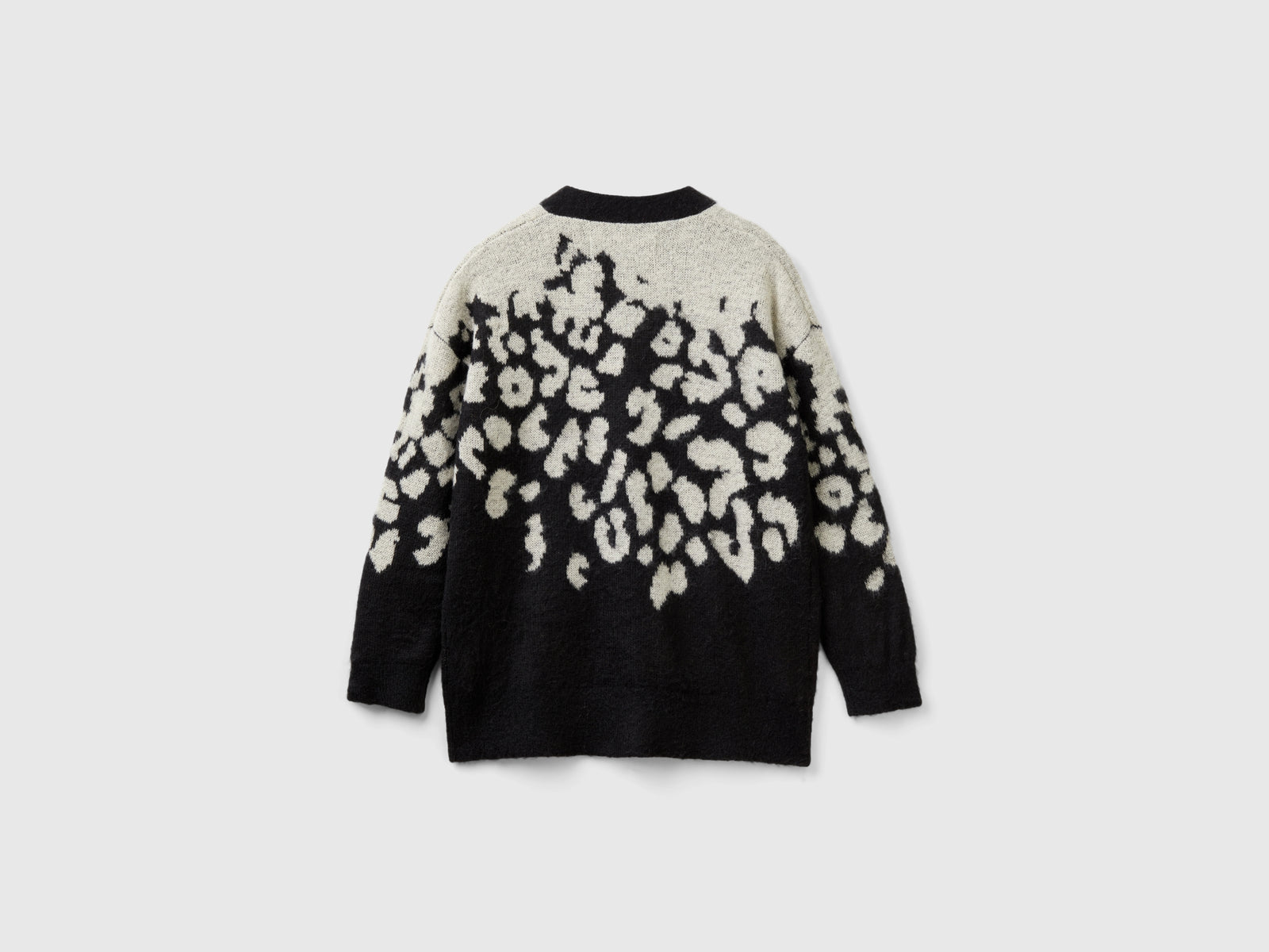 Cardigan animalier in misto mohair da donna multi-color 2 | Benetton Outlet