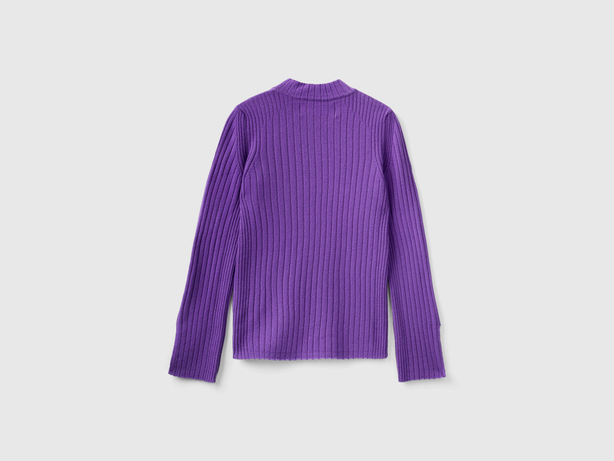 Maglia lupetto con spacchi