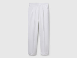 Pantaloni in cotone elasticizzato