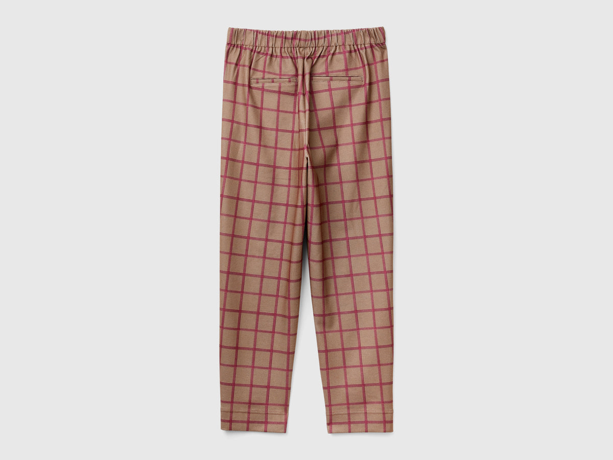 Tartan joggers