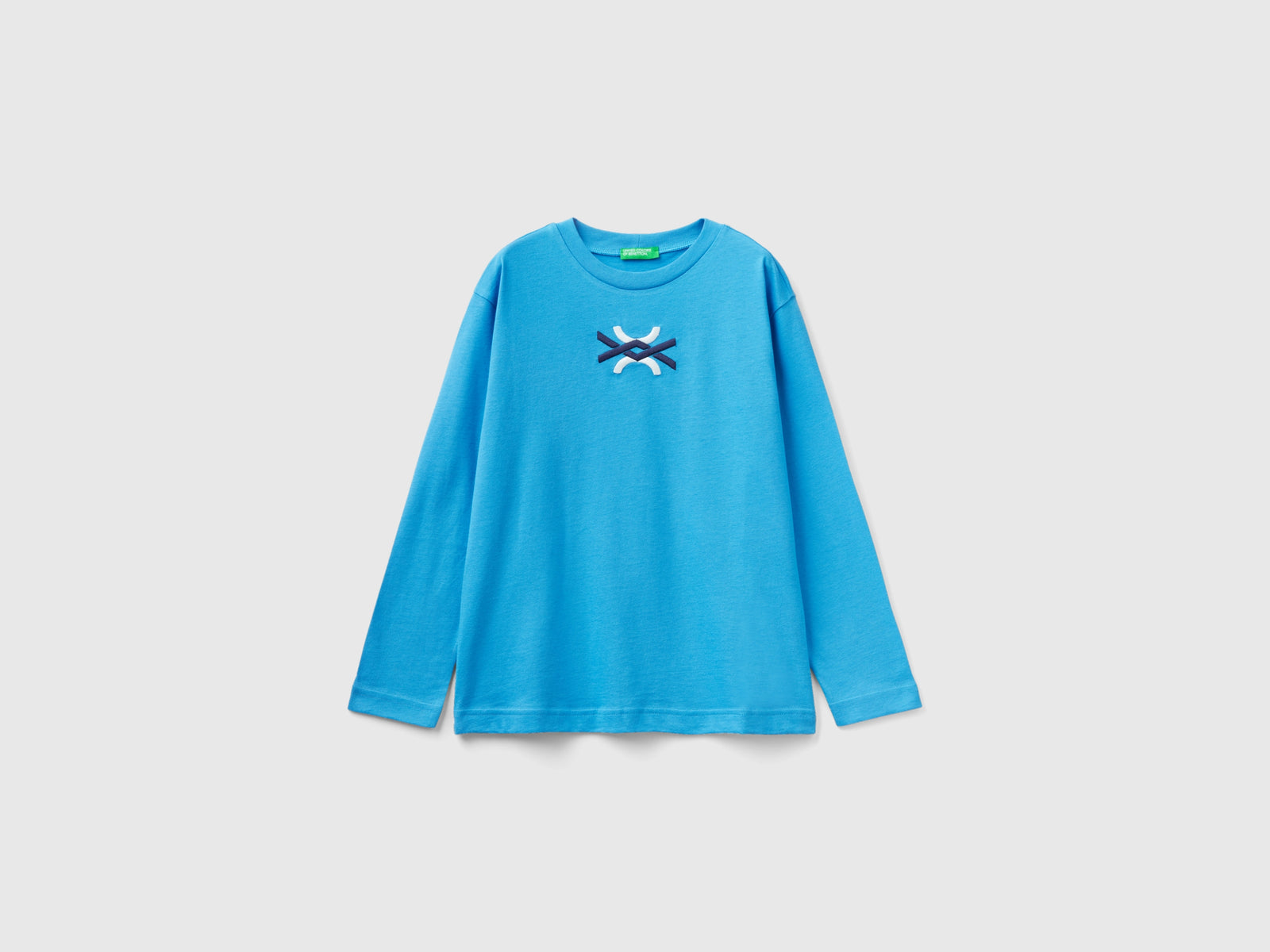 Calda t-shirt 100% cotone bio da bambino blu | Benetton Outlet