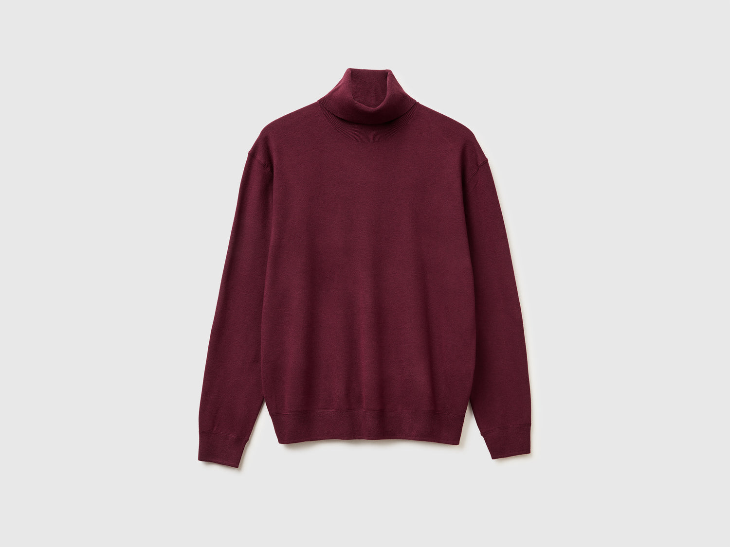 Dolcevita in misto viscosa da uomo bordeaux | Benetton Outlet