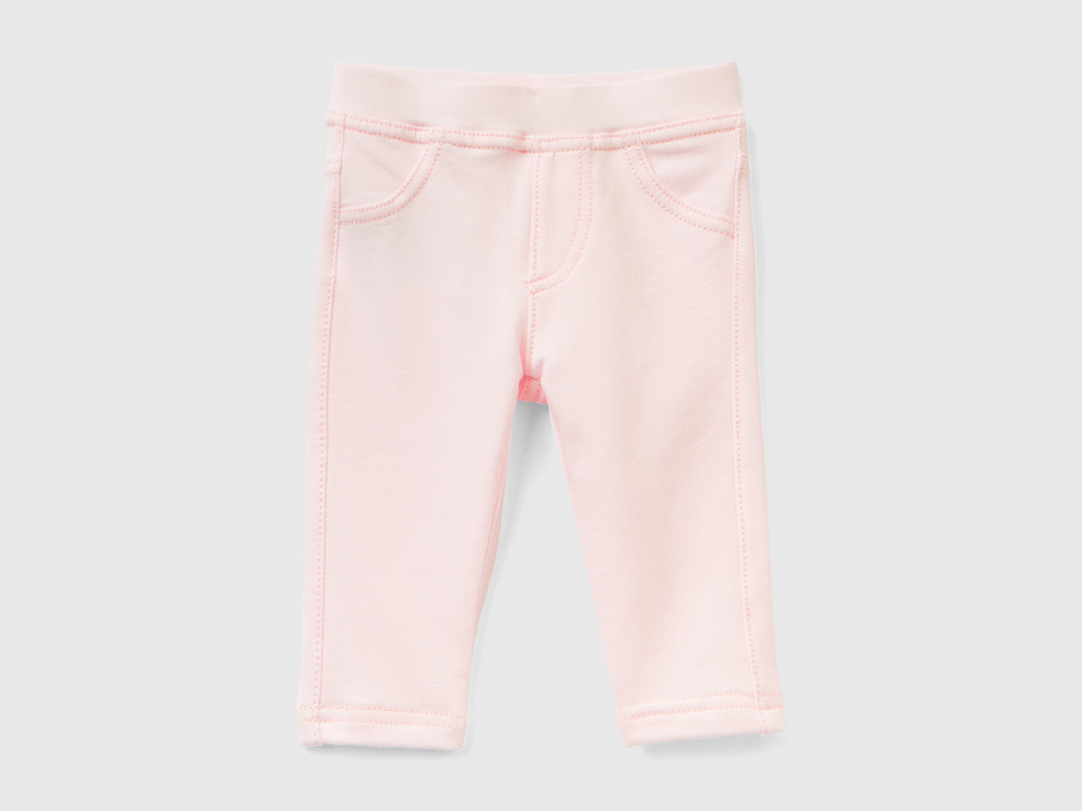 Jeggings in felpa stretch