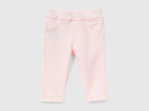 Jeggings in felpa stretch