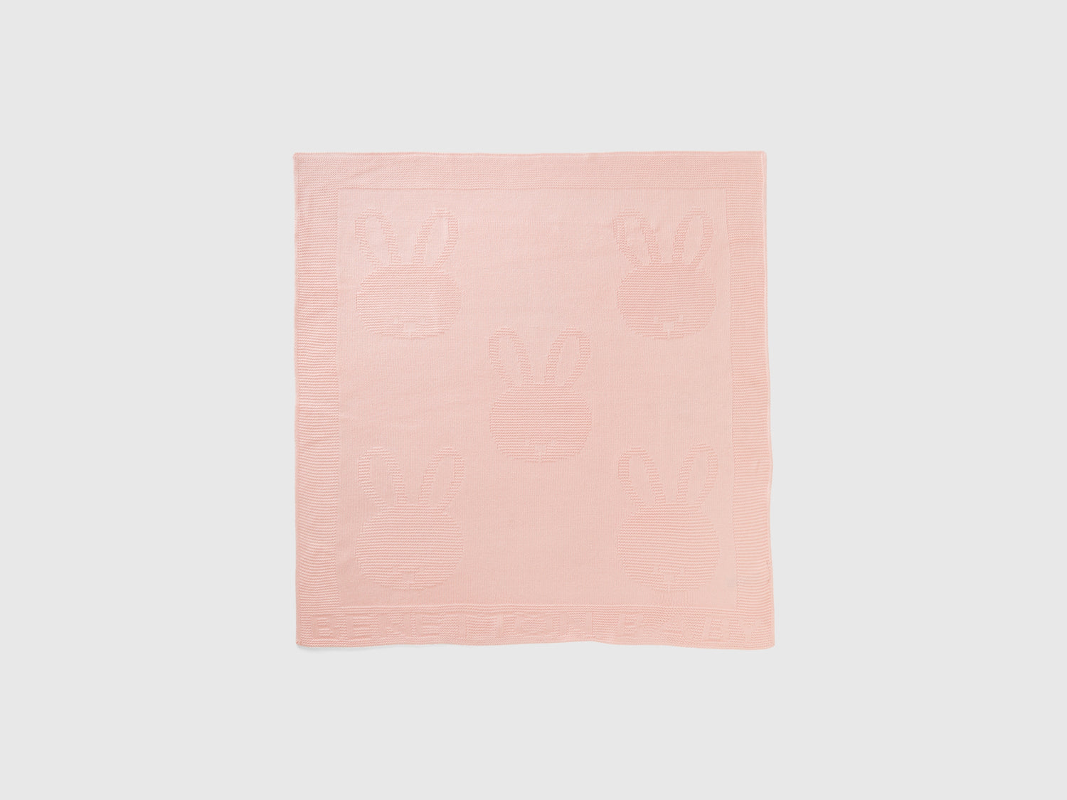 Copertina baby in maglia da neonato rosa tenue | Benetton Outlet