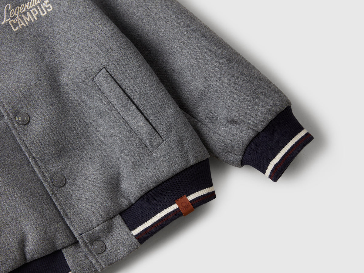 Bomber in misto lana
