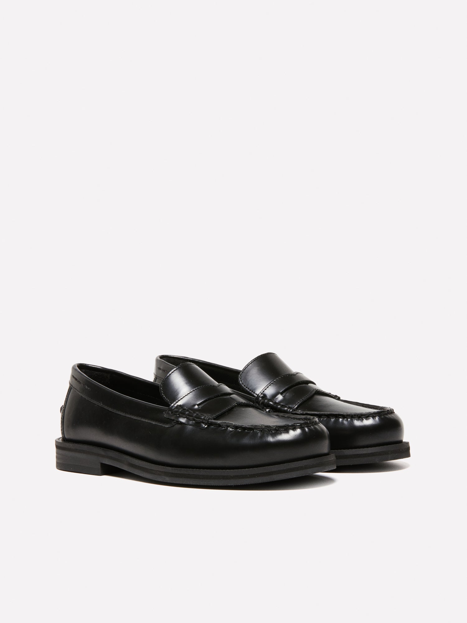 Mocassini in pelle da donna nero | Sisley Outlet