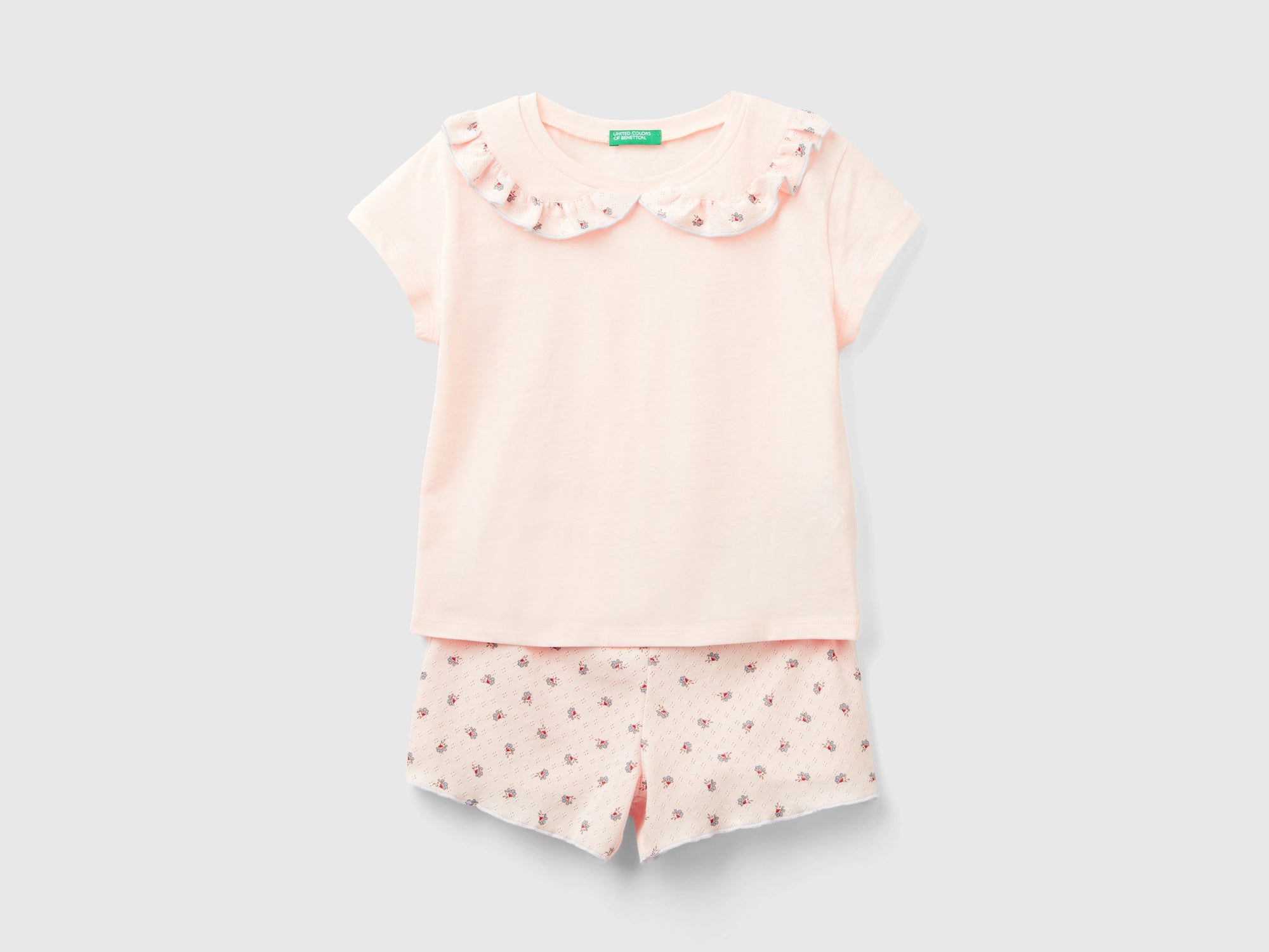 Pigiama corto con colletto da bambina pesca Undercolors Outlet