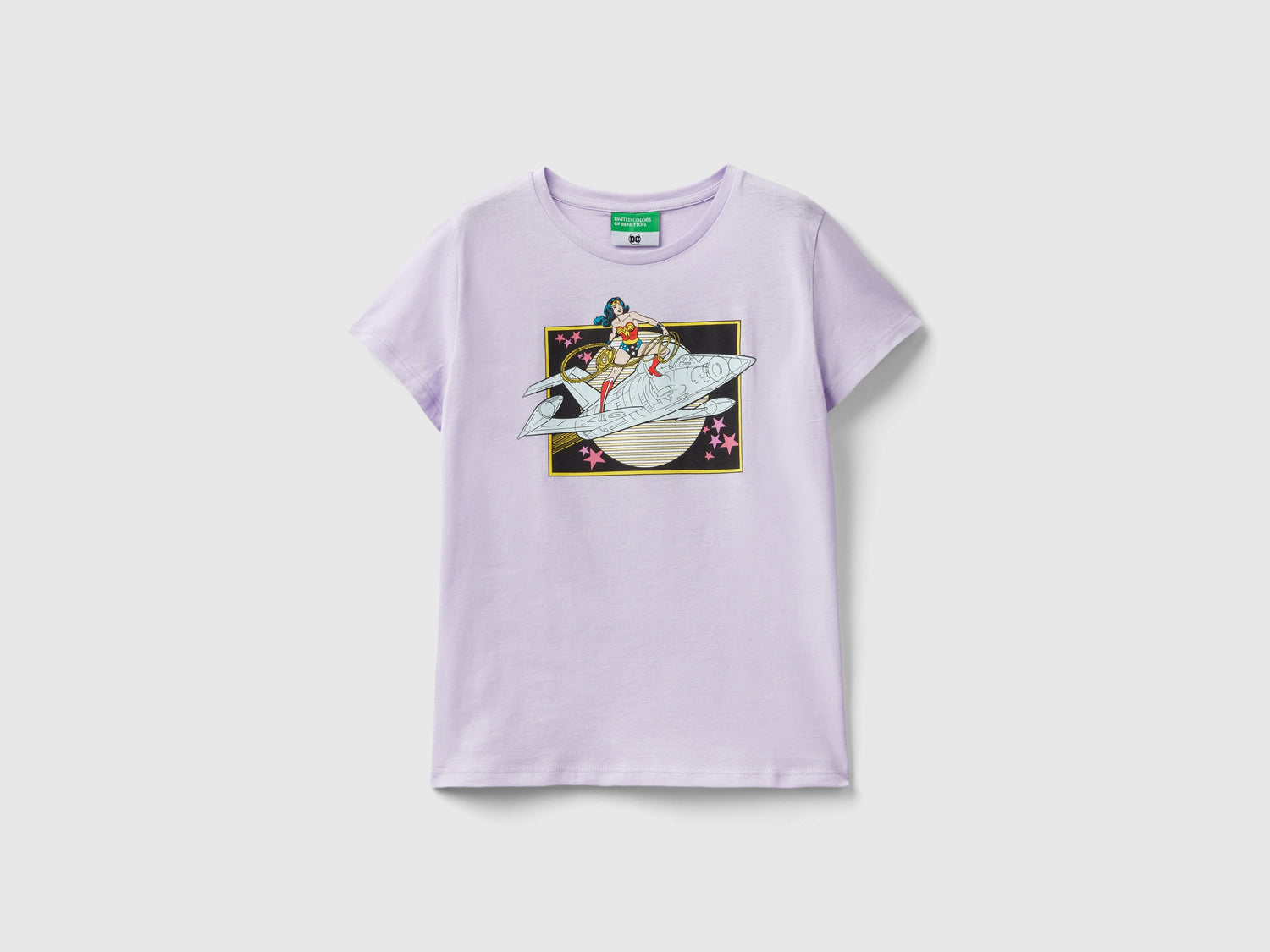 T-shirt ©&™ DC Comics Wonder Woman da bambina lilla | Benetton Outlet