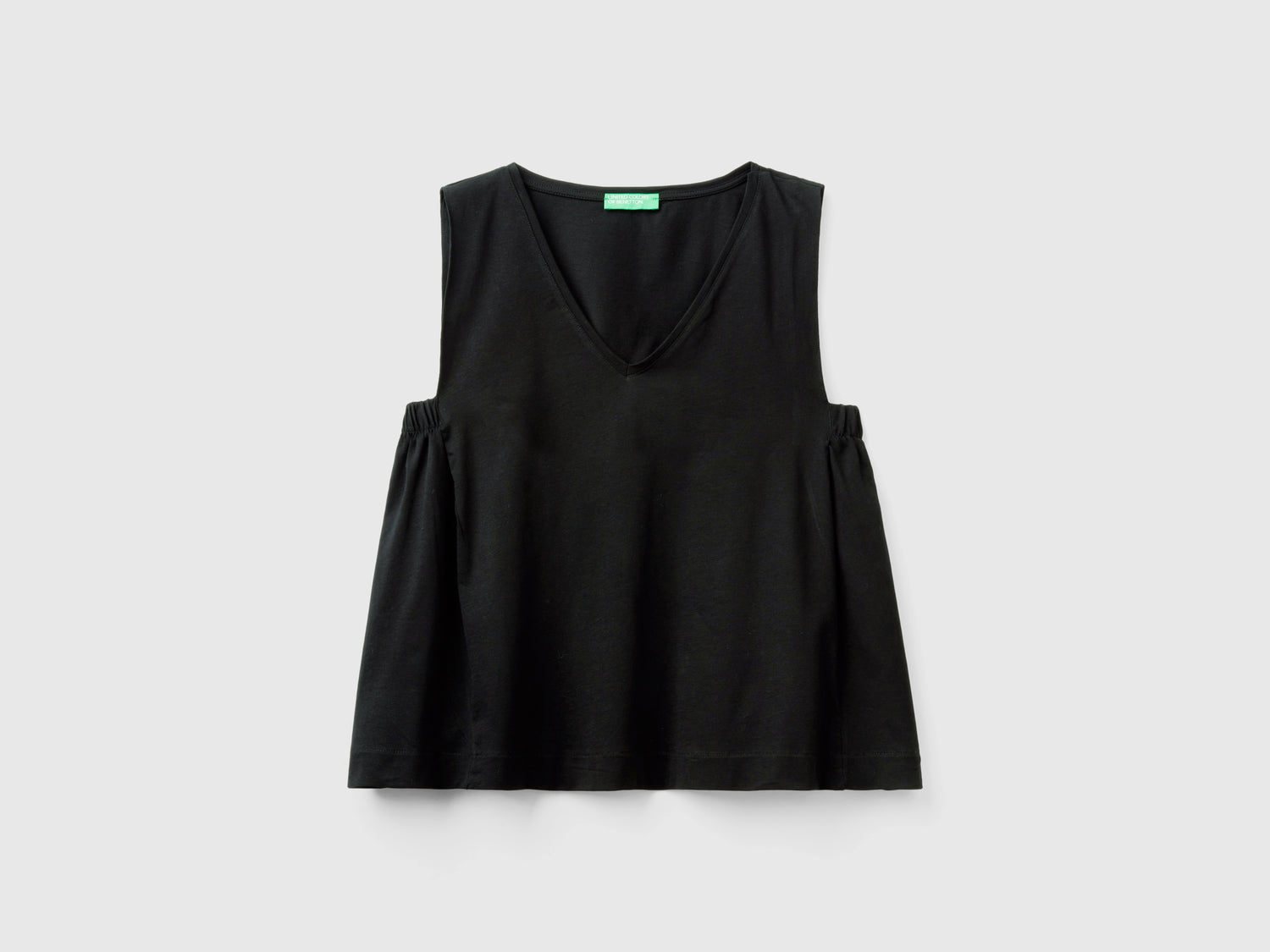 Top con scollo a V da donna nero | Benetton Outlet