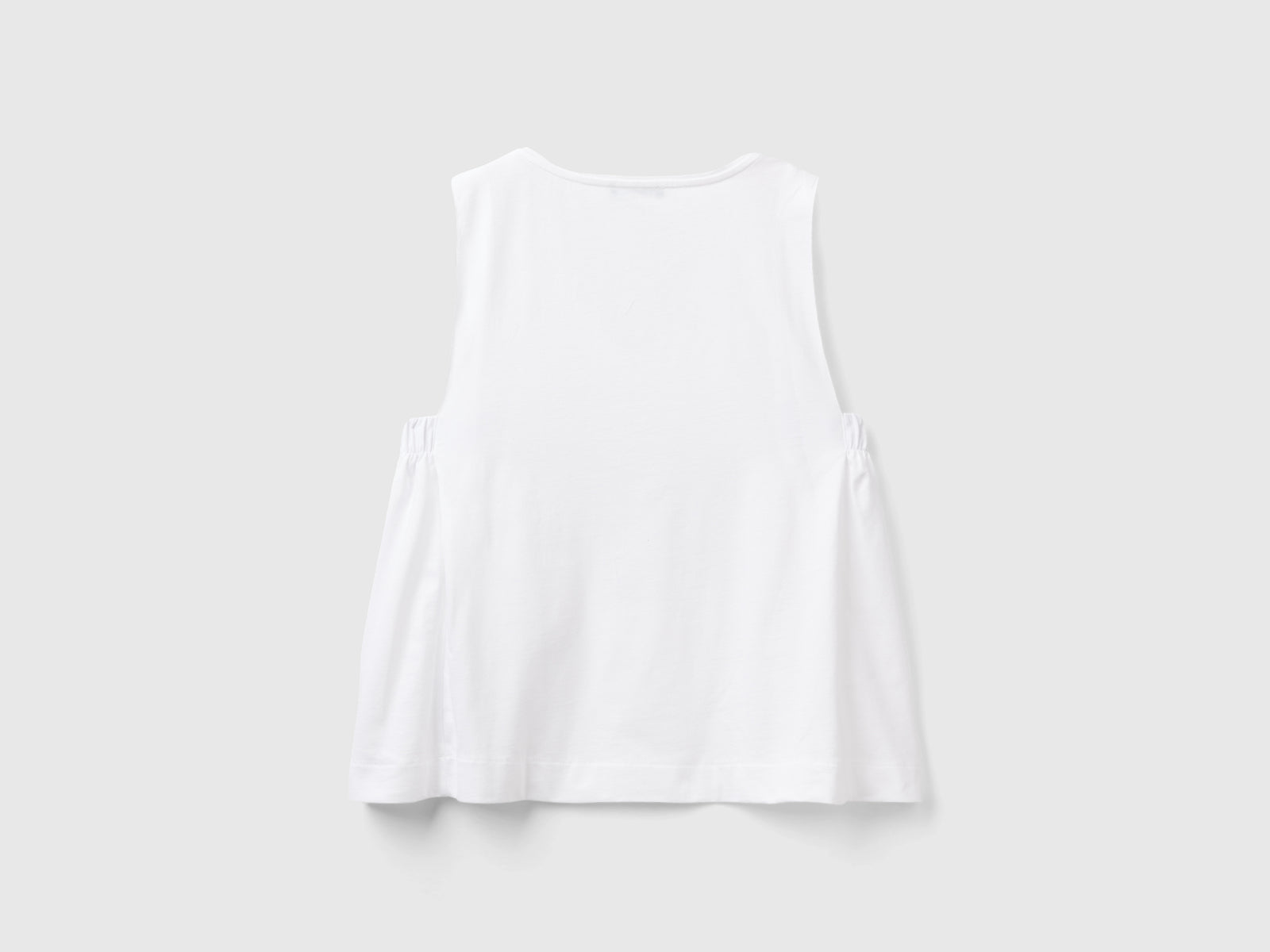 Top con scollo a V da donna bianco 2 | Benetton Outlet