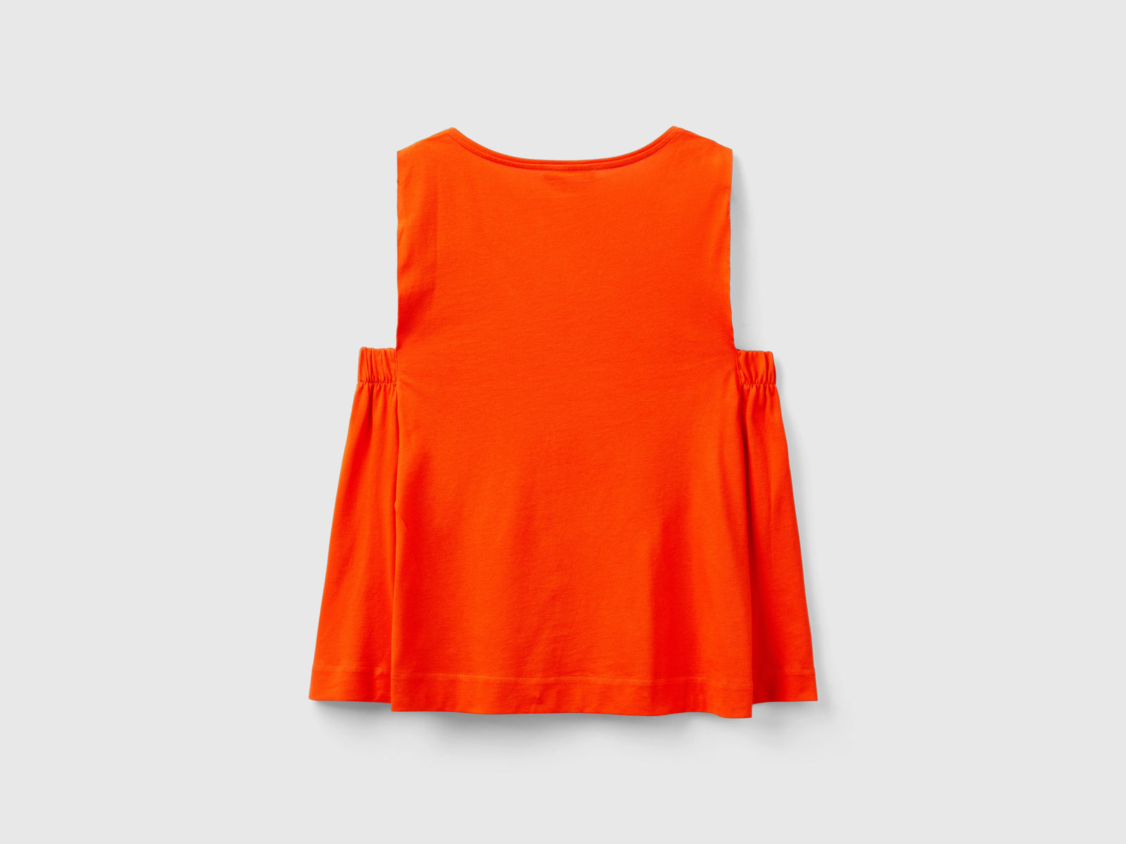 Top con scollo a V da donna rosso corallo 2 | Benetton Outlet