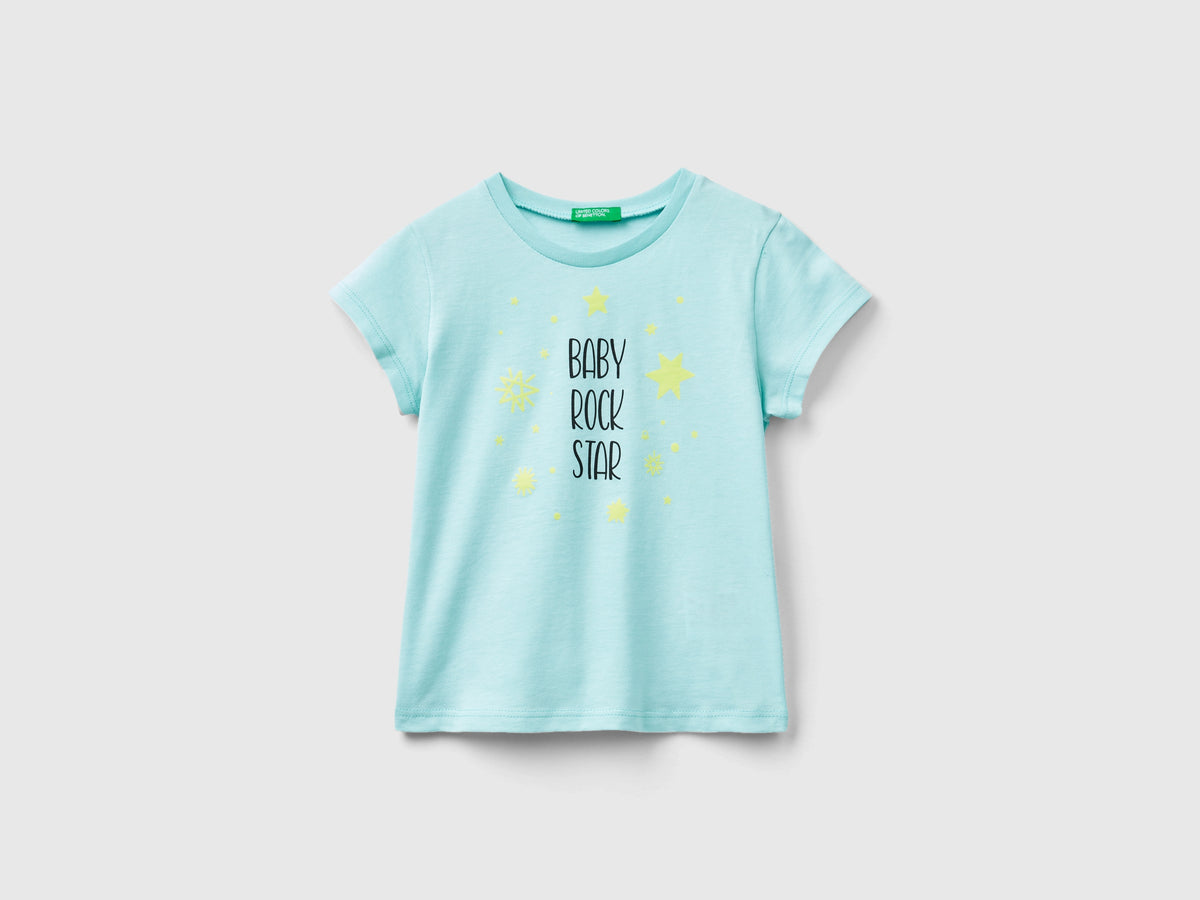 Stretch Cotton Magliette Benetton Bimba Benetton Magliette