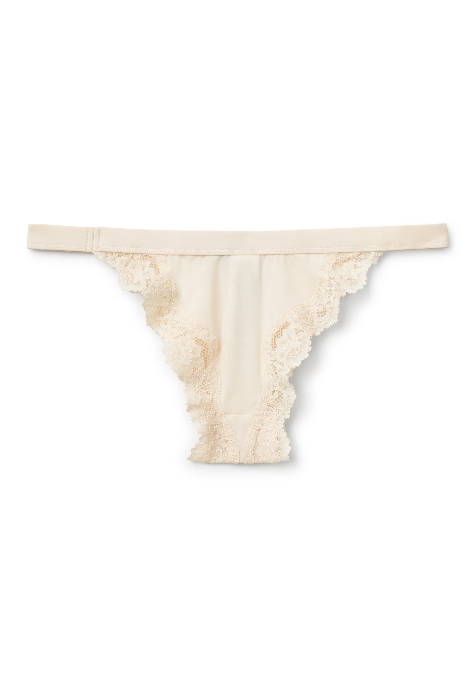 Briefs with lace inserts da donna bianco panna 2 | Benetton Outlet