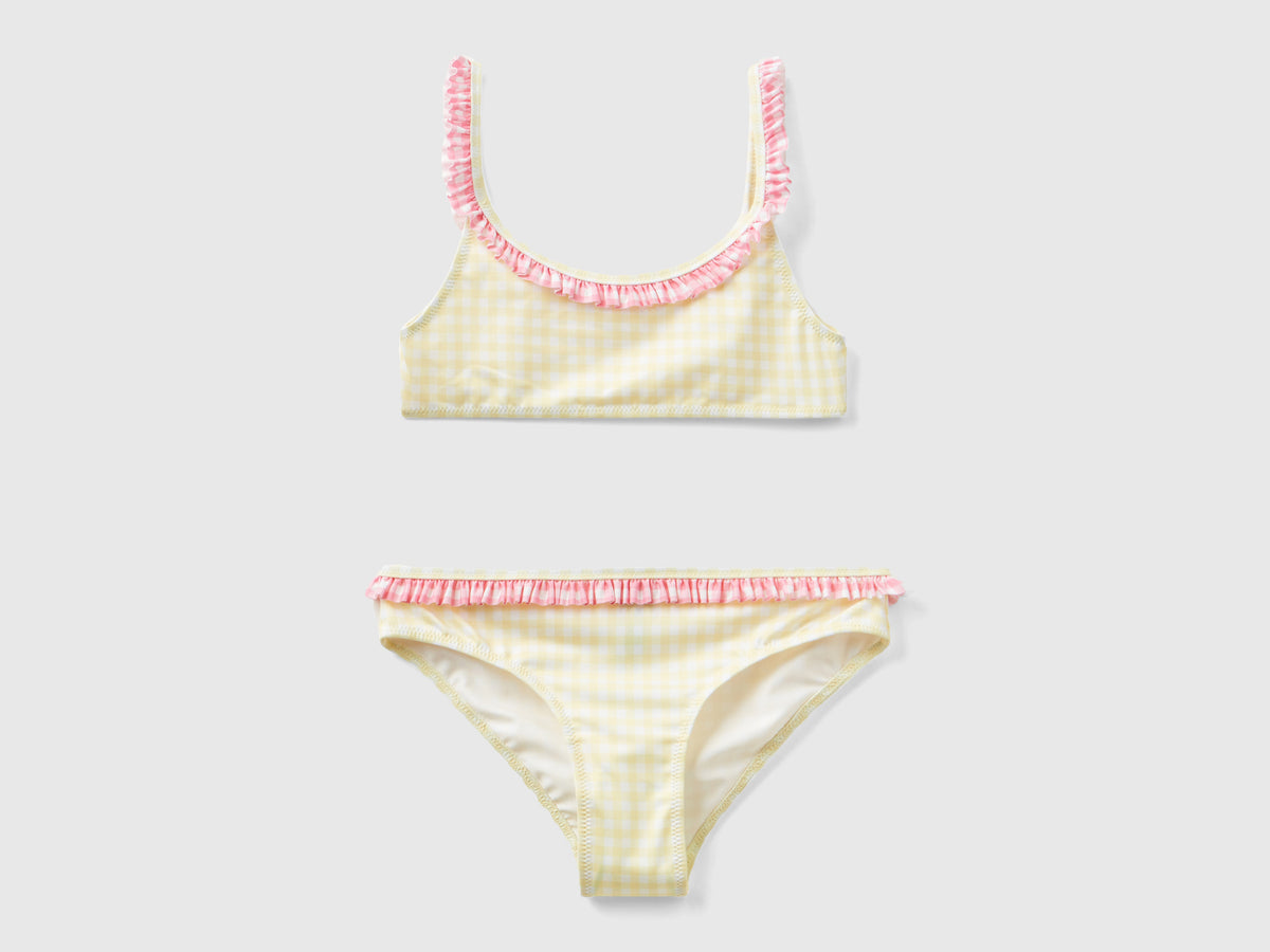 Gingham beach bikini