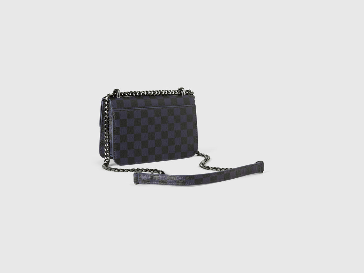 Be Bag piccola a quadri blu e