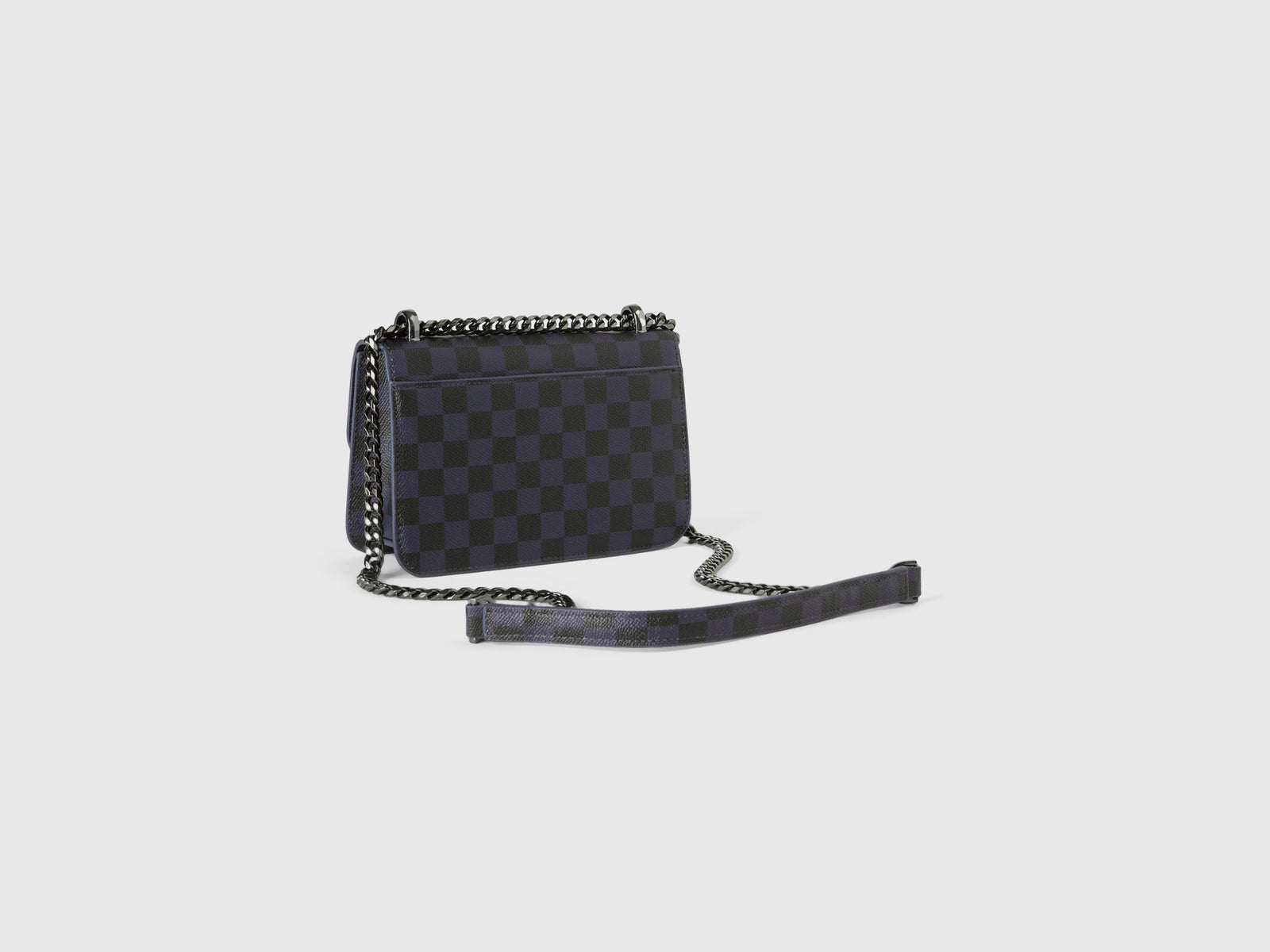 Be Bag piccola a quadri blu e da donna multi-color 2 | Benetton Outlet