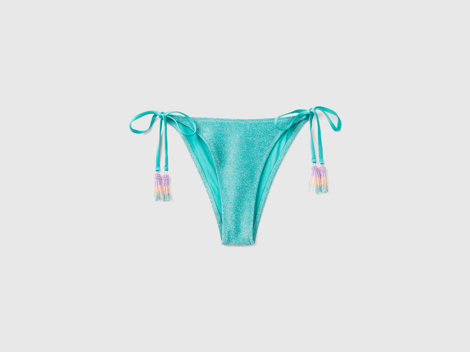 Slip mare con lurex da donna azzurro | Benetton Outlet