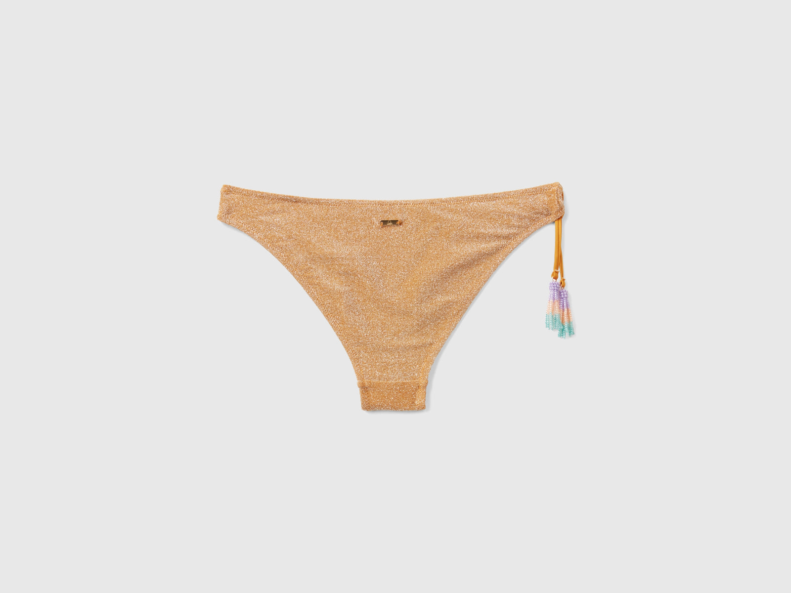 Slip costume con nappine da donna senape 2 | Benetton Outlet