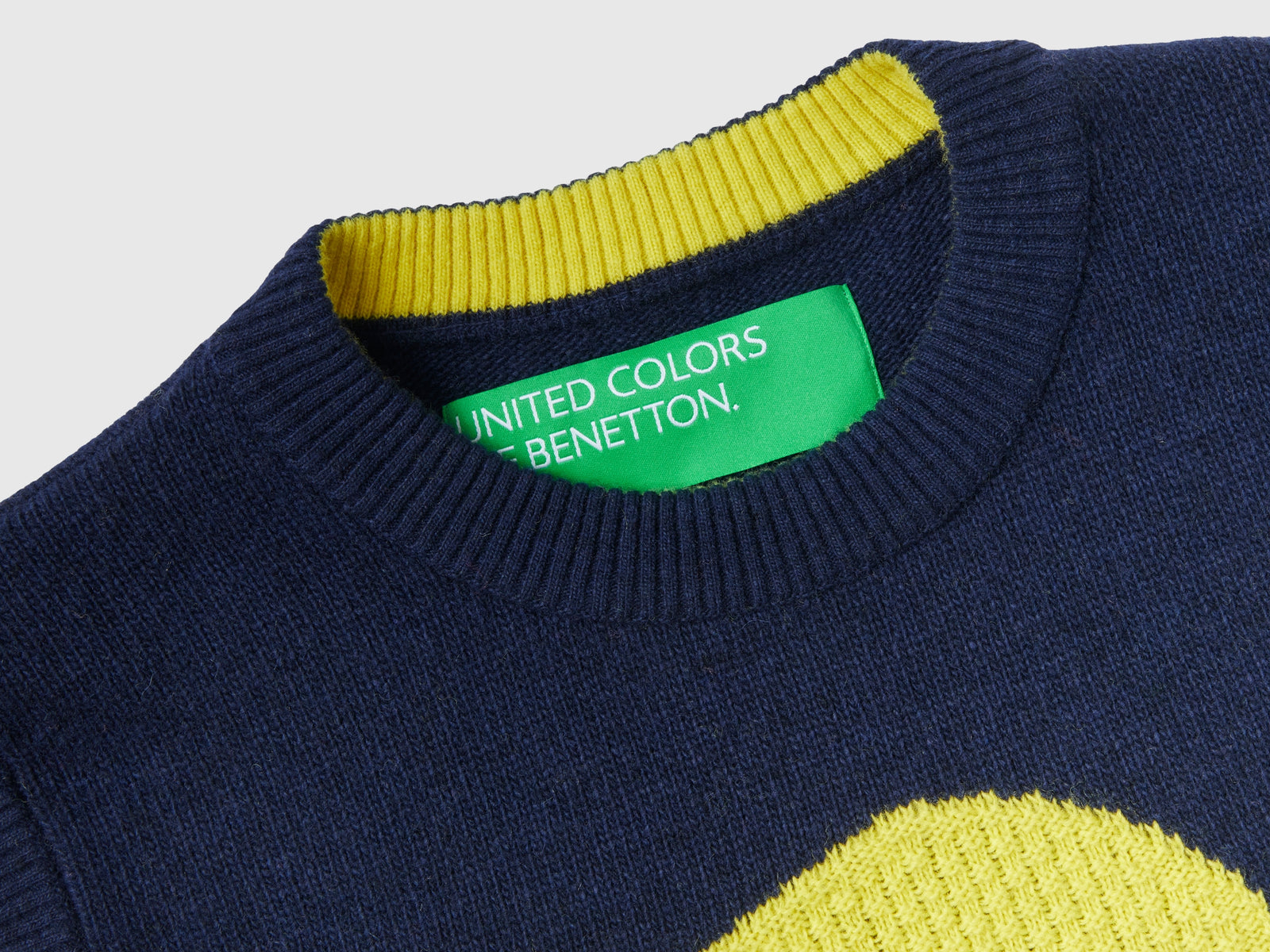 Gilet con intarsio floreale da donna blu scuro 3 | Benetton Outlet