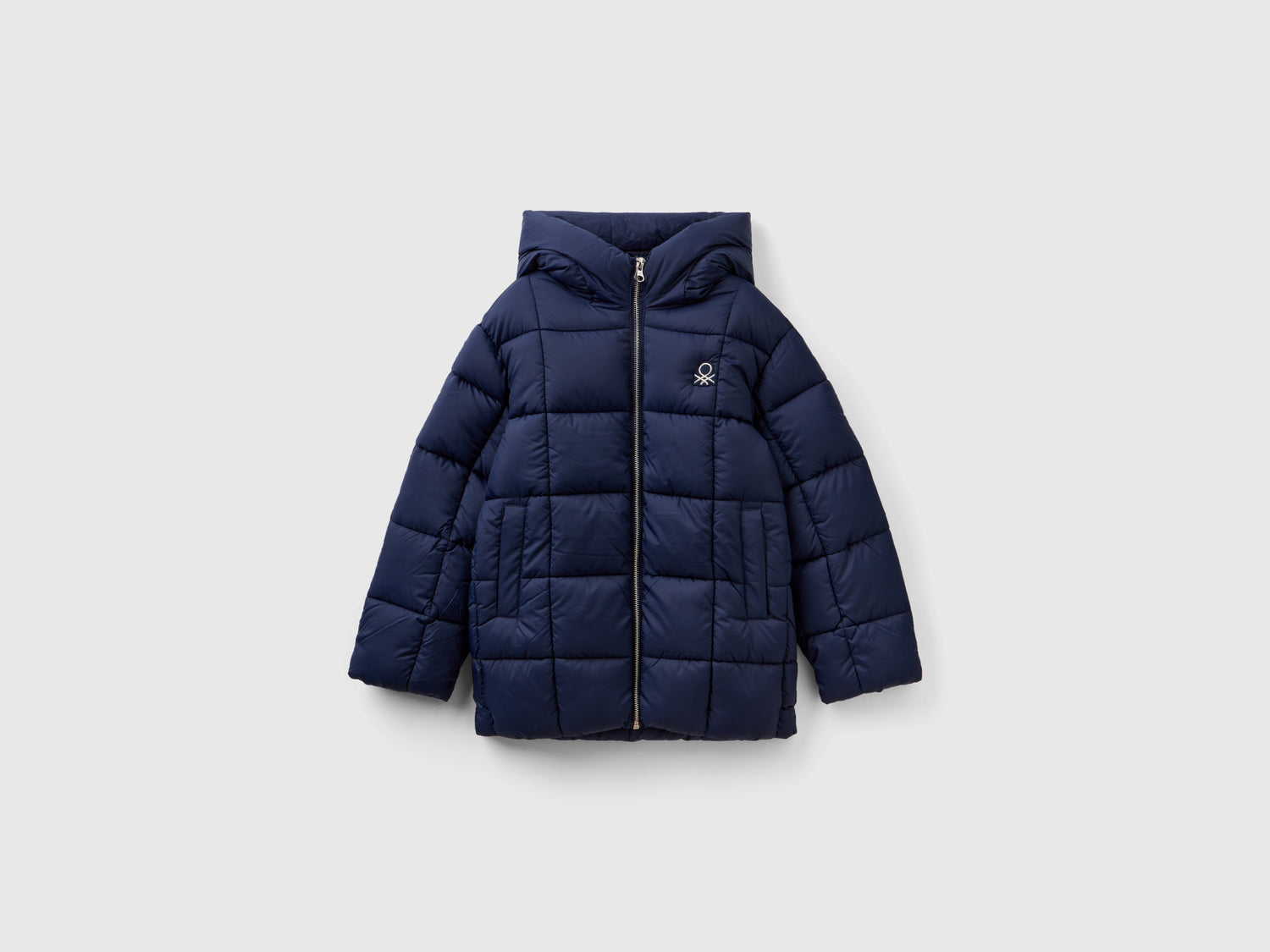Giubbino lungo "Rain Defender" da bambina blu scuro | Benetton Outlet