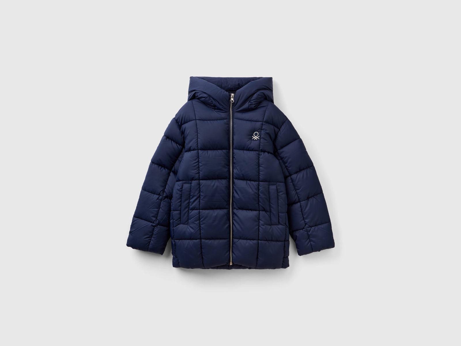 Giubbino lungo "Rain Defender" da bambina blu scuro | Benetton Outlet