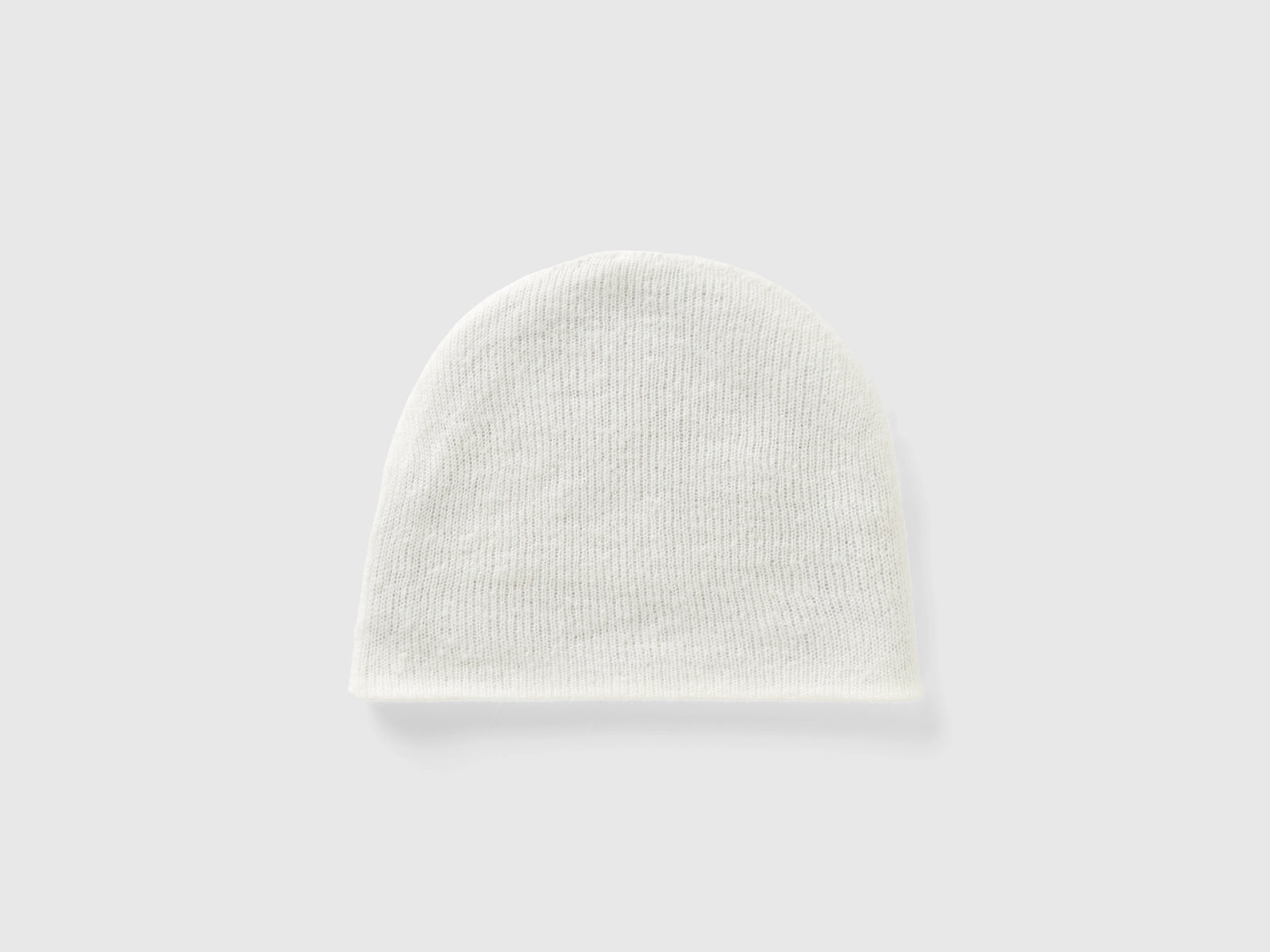 Berretto reversibile in misto viscosa da bambina grigio chiaro 2 | Benetton Outlet