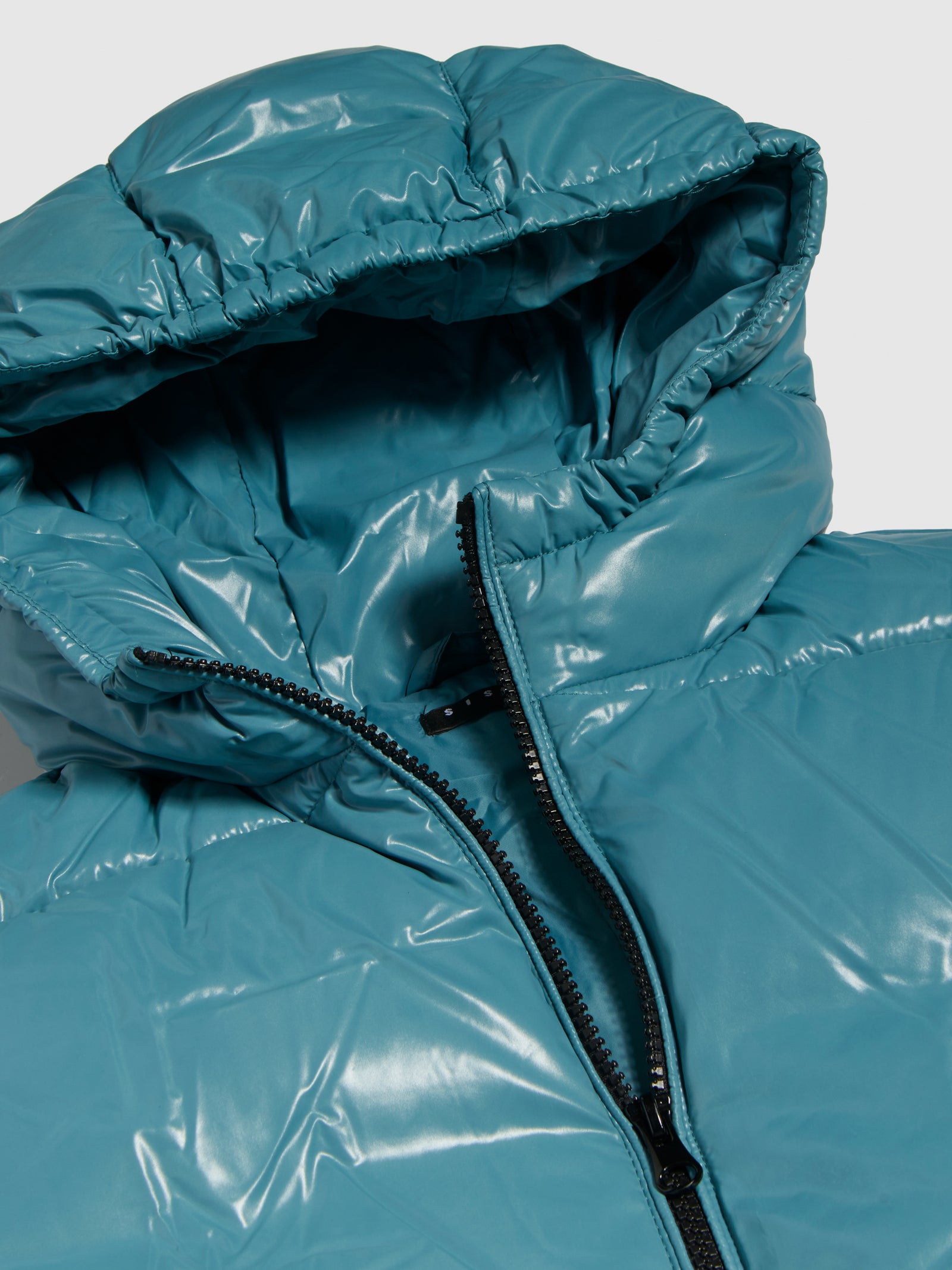 Giubbotto imbottito con stampa a rilievo da bambino azzurro 3 | Sisley young Outlet