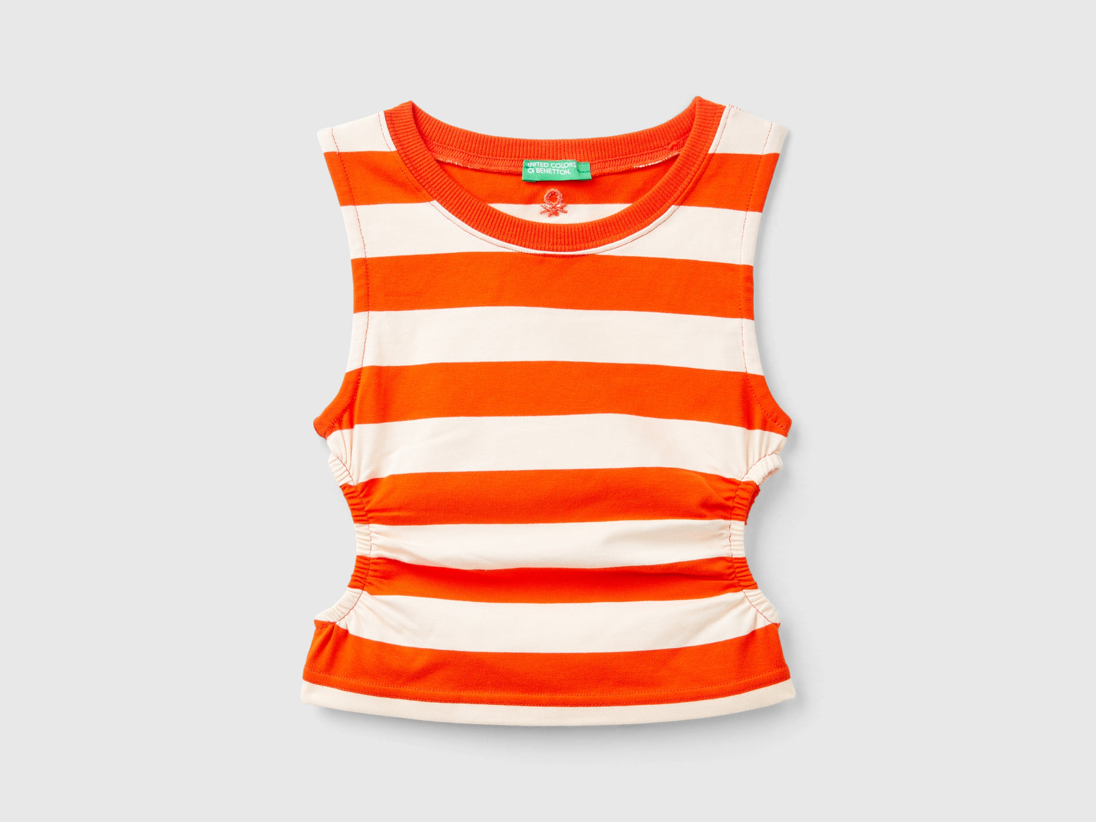 Top a righe con oblò da bambina multi-color | Benetton Outlet