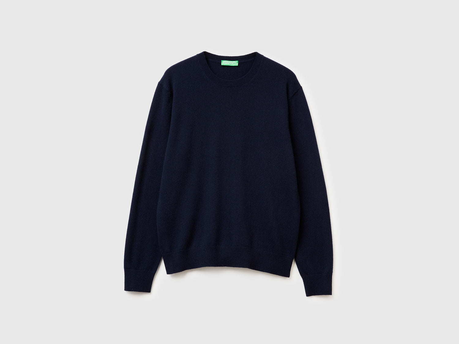 Maglia blu notte in puro cashmere da uomo blu scuro | Benetton Outlet