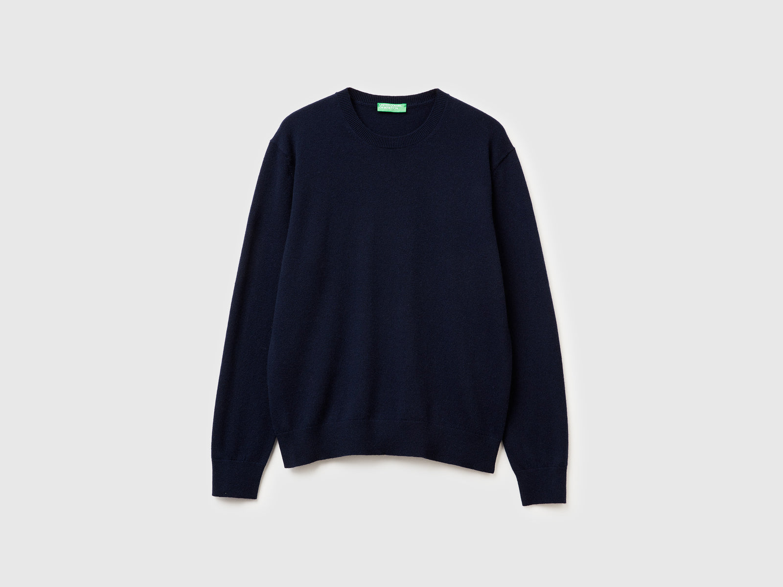 Maglia blu notte in puro cashmere da uomo blu scuro | Benetton Outlet