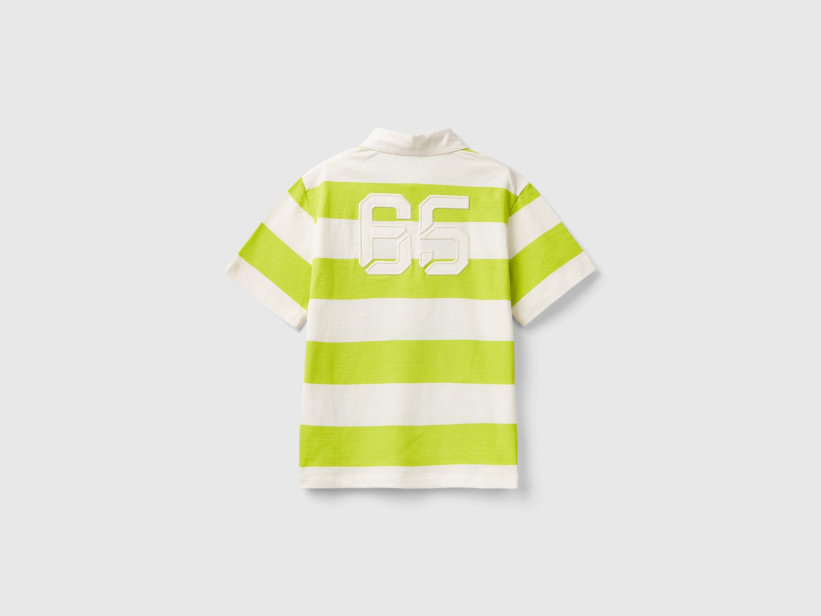 Polo rugby con taschino da bimbo verde scuro 2 | Benetton Outlet