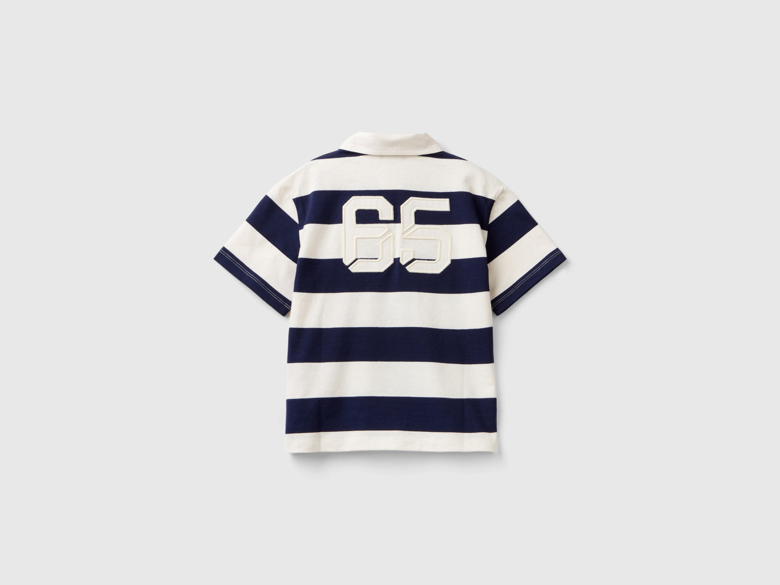 Polo rugby con taschino da bimbo blu scuro 2 | Benetton Outlet