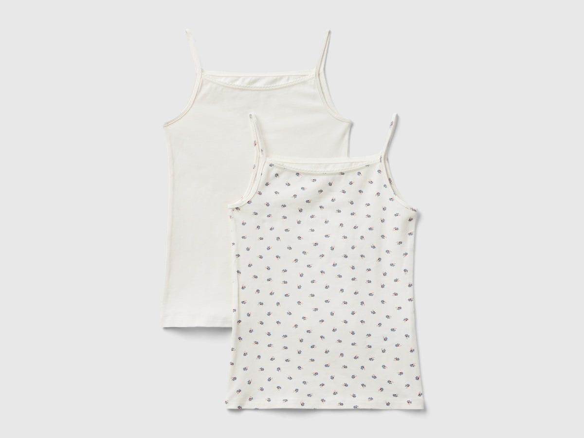 Due canotte intime in cotone stretch