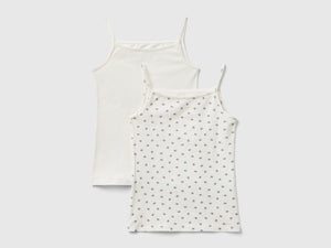 Due canotte intime in cotone stretch