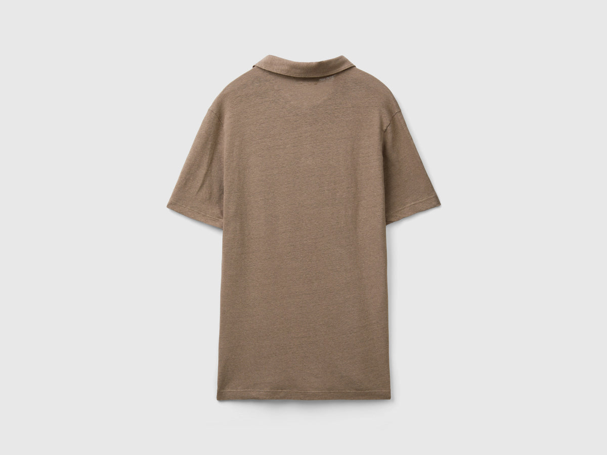 Polo in misto lino