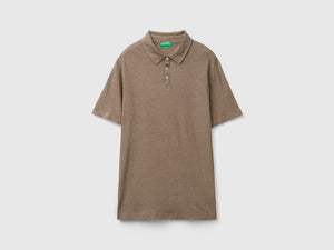 Polo in misto lino