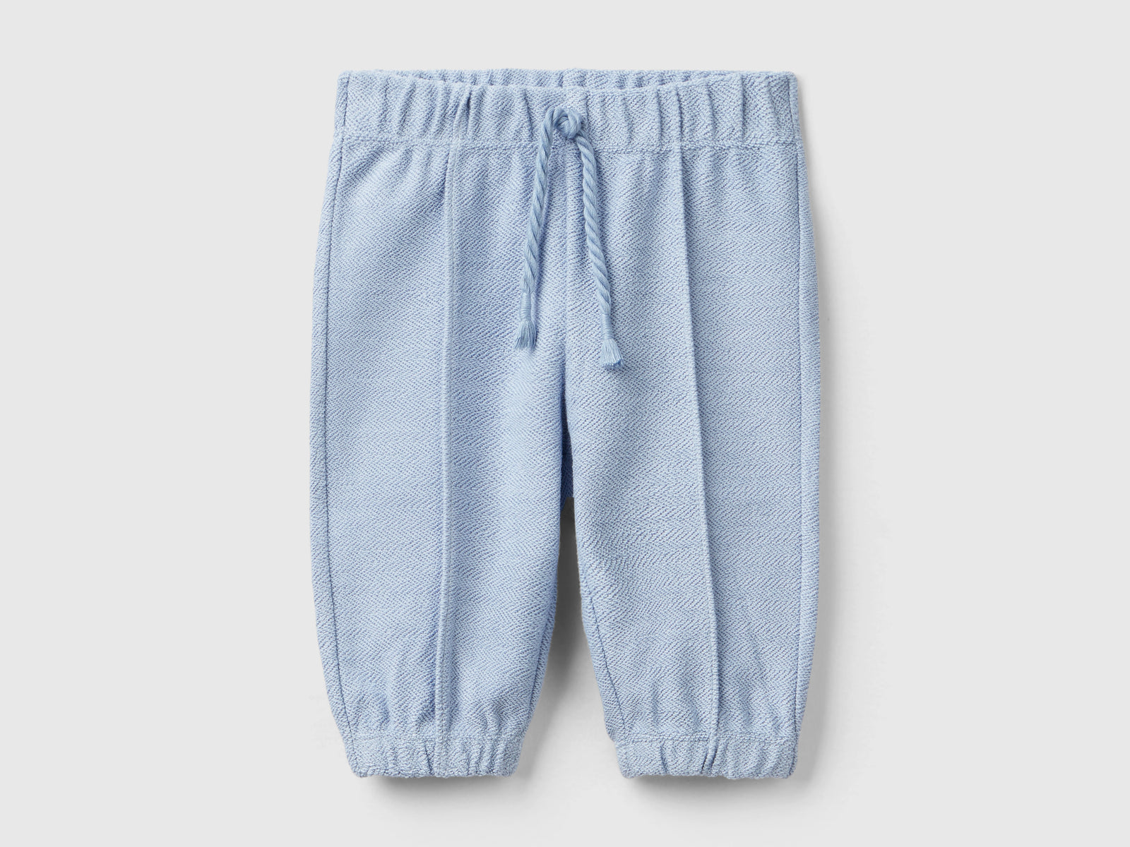 Pantaloni in felpa da neonato celeste | Benetton Outlet