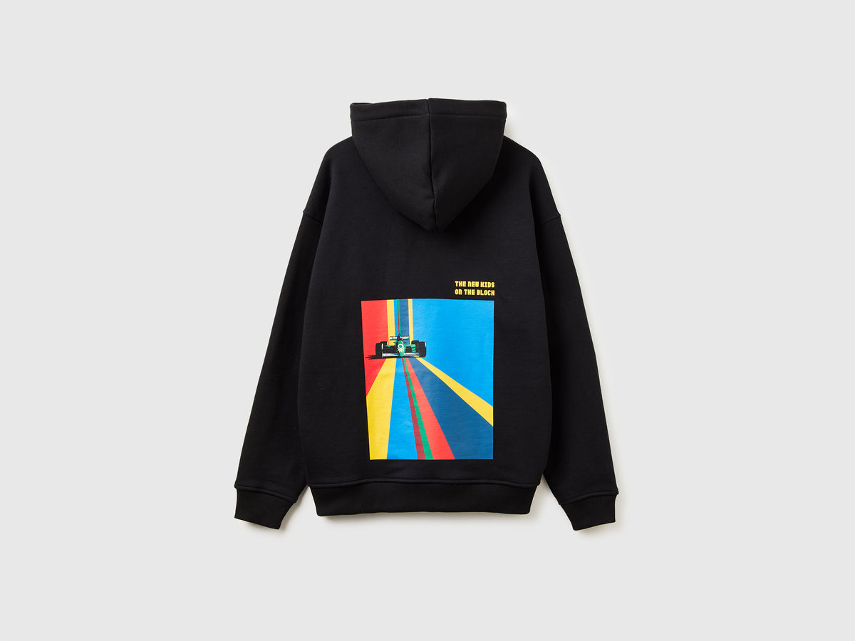 Felpa Benetton Formula con cappuccio