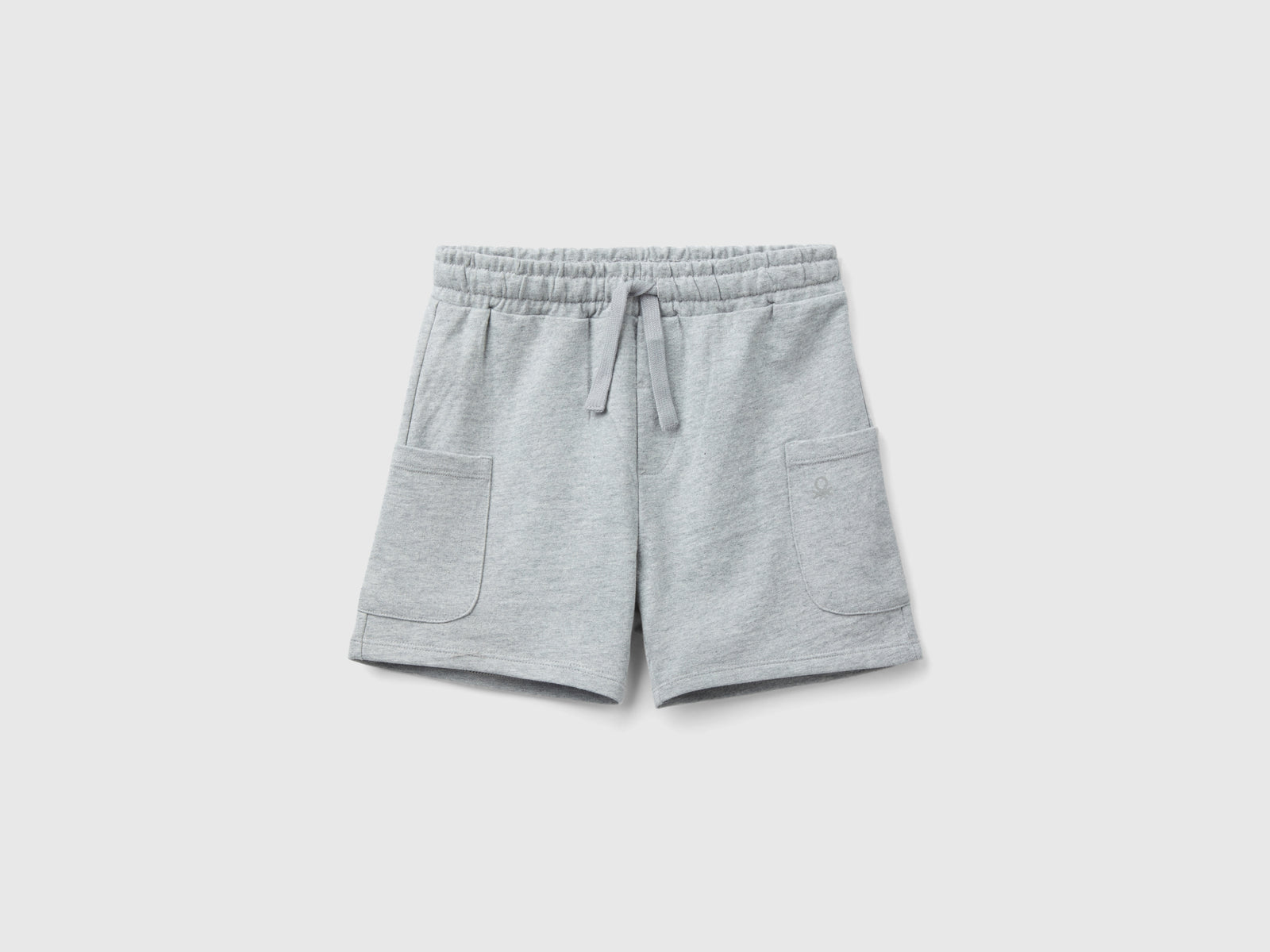 Shorts cargo in cotone da bimbo grigio chiaro | Benetton Outlet