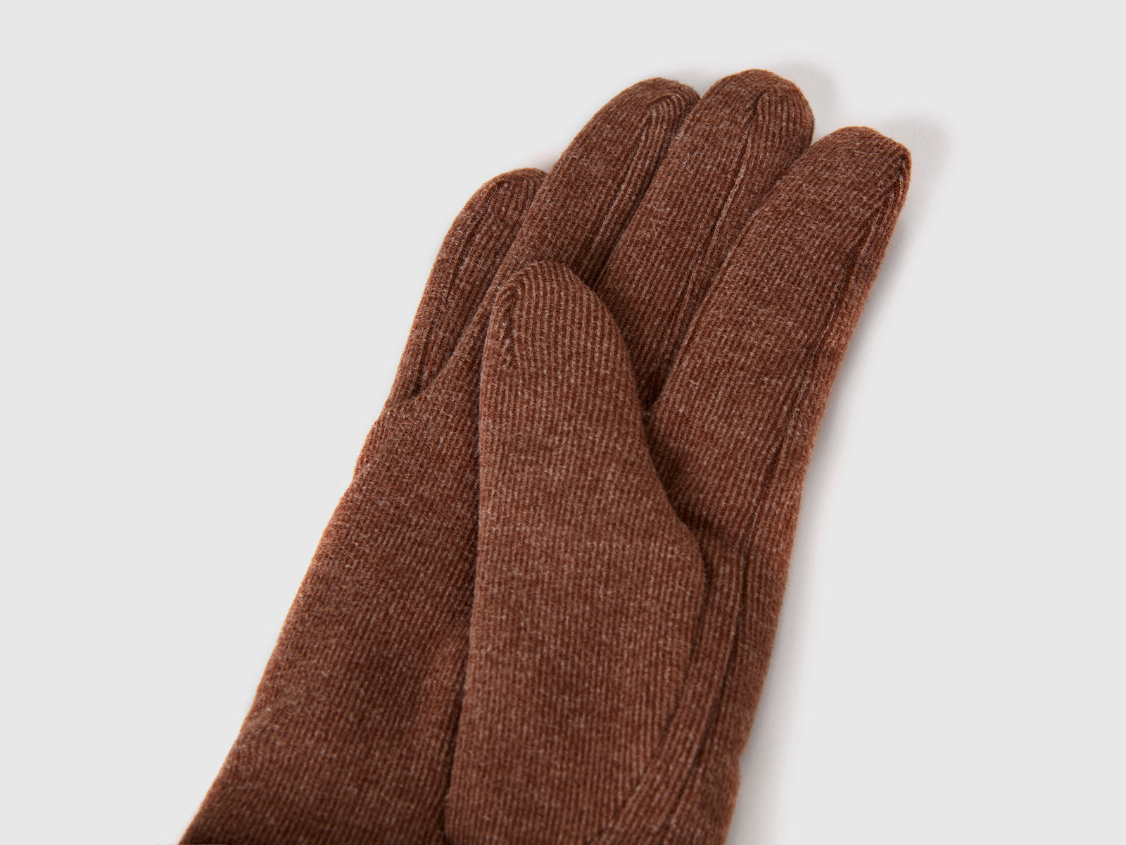 Guanti in microfibra da donna marrone scuro 2 | Benetton Outlet