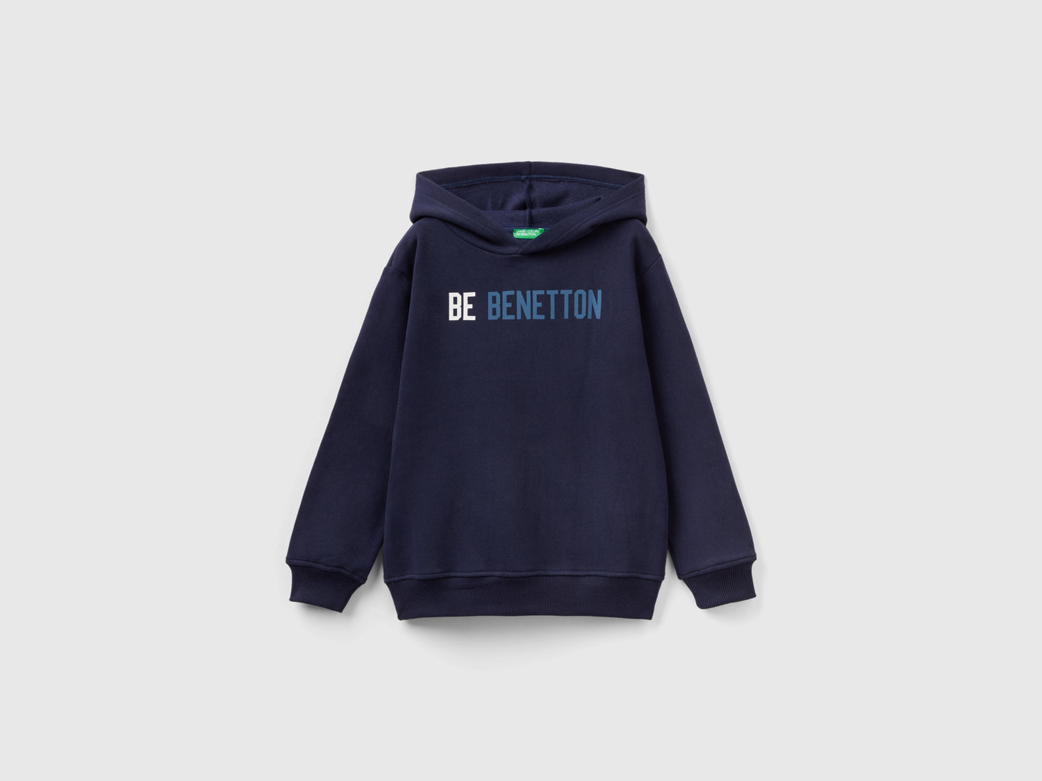 Calda felpa con cappuccio da bambino blu scuro | Benetton Outlet